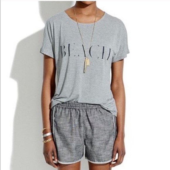 Madewell Tops - Madewell Beach Dolman Sleeved Graphic Tee